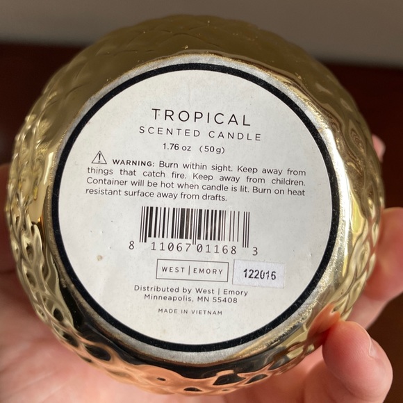 Gold Pineapple Candle - Picture 3 of 3